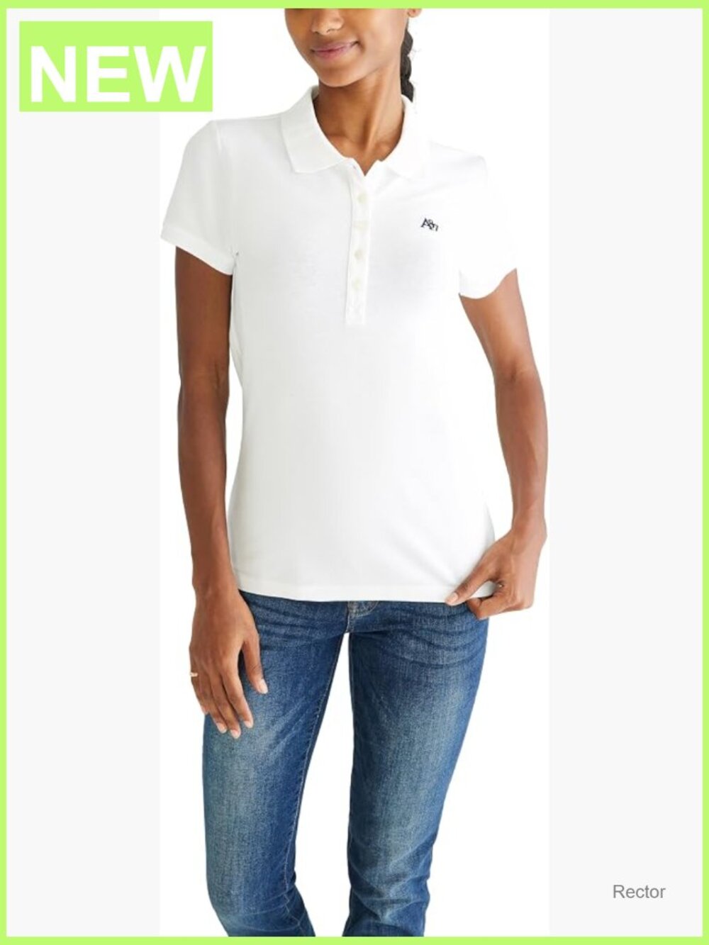 Women's Slim Fit Short Sleeve Polo Shirt Cotton Spandex